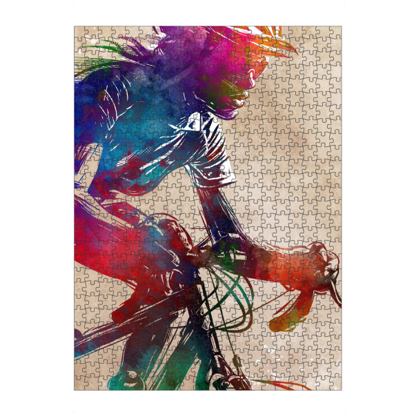 Puzzle Ravensburger "Radsport Kunst M" artboxONE - Sport,Sport / Sommerspiele - Fahrrad,Radfahren,Fahrrad,Biker,Radfahrer,Grafik - Bild fahrrad