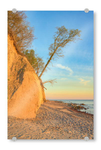 Acrylglasbild "Steilküste bei Warnemünde" artboxONE - Natur,Reise,Reise / Strand und Meer
