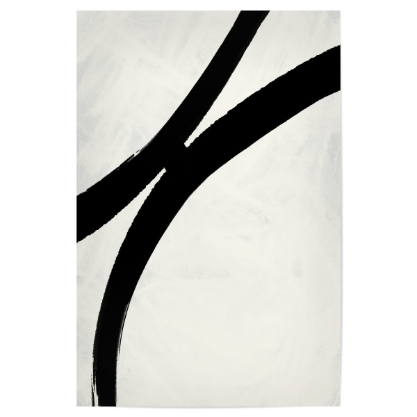 Poster "Black Strokes 10.0" artboxONE - Abstrakt,Für Mama,Für Papa - Abstrakt,Schlicht,Schwarz,Weiss,Pinselstrich,Linien,Simpel,Struktur,Treechild
