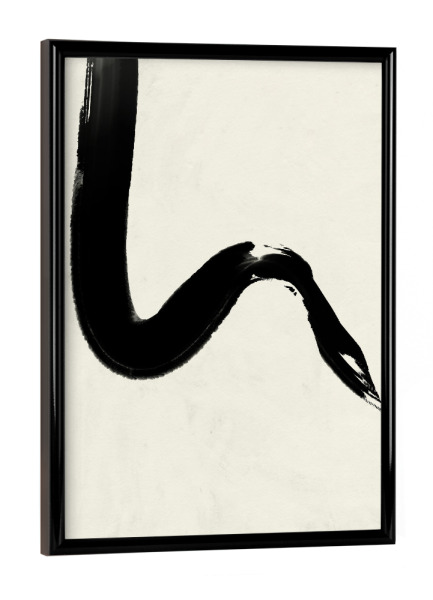 Poster mit schwarzem Rahmen "Black Strokes 3.0" artboxONE - Abstrakt,Für Mama,Für Papa