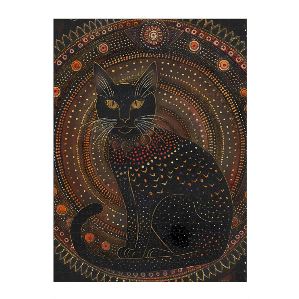 artboxONE Puzzle "Mandala - Katzenfarbe" artboxONE - Natur,Tiere,Abstrakt