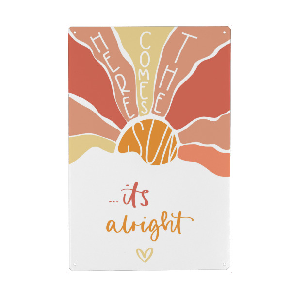 Holzbild "Sundowner" artboxONE - Typografie,Natur,Liebe