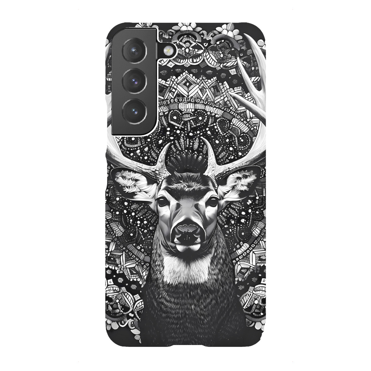 "Mandala - Hirsch schwarz"für Samsung Galaxy - Premium-Case Handyhülle artboxONE