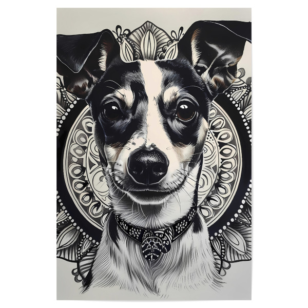 Poster 30x20 cm "Mandala - Hund" artboxONE - Natur,Tiere,Abstrakt