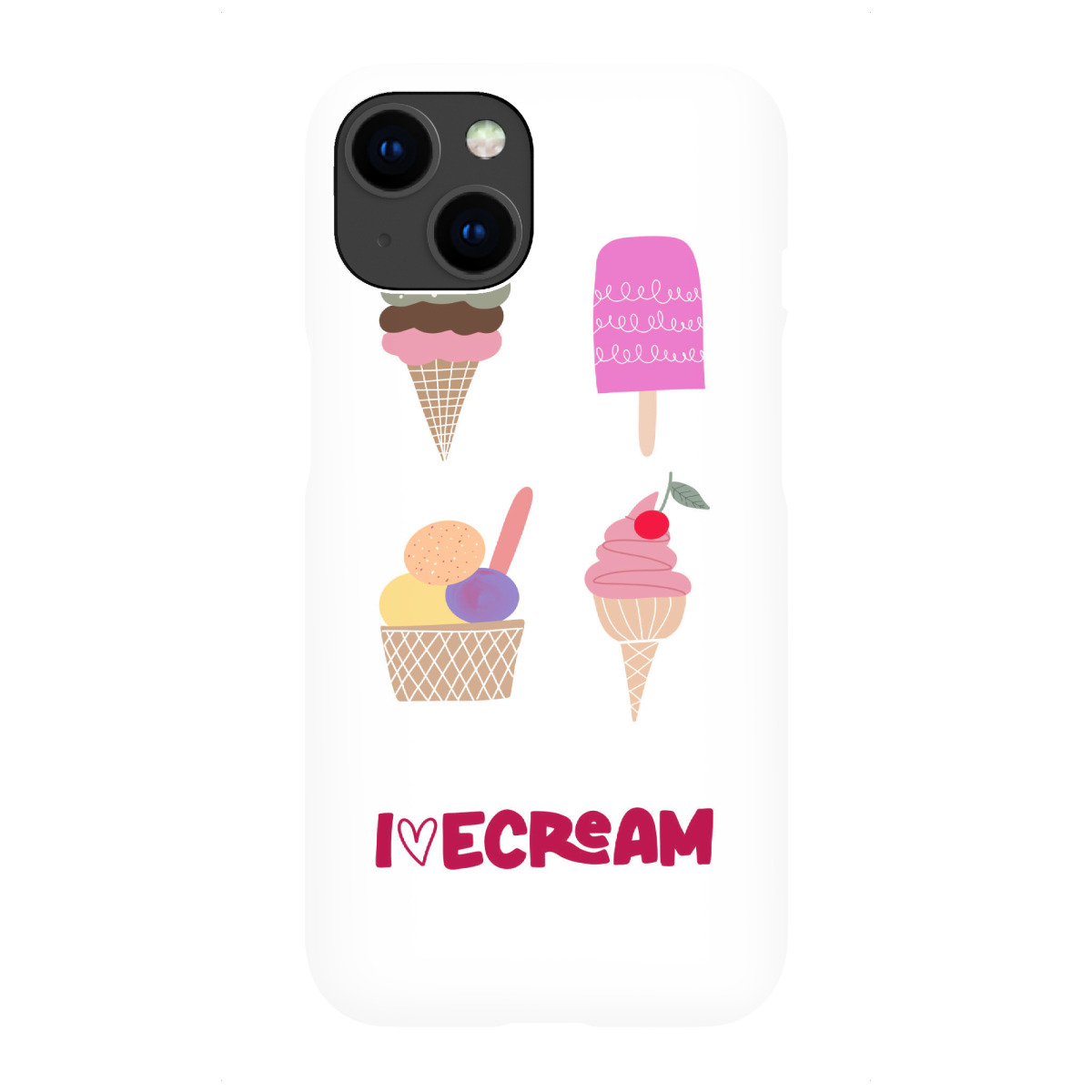 iPhone "I love icecream" Premium-Case Handyhülle artboxONE