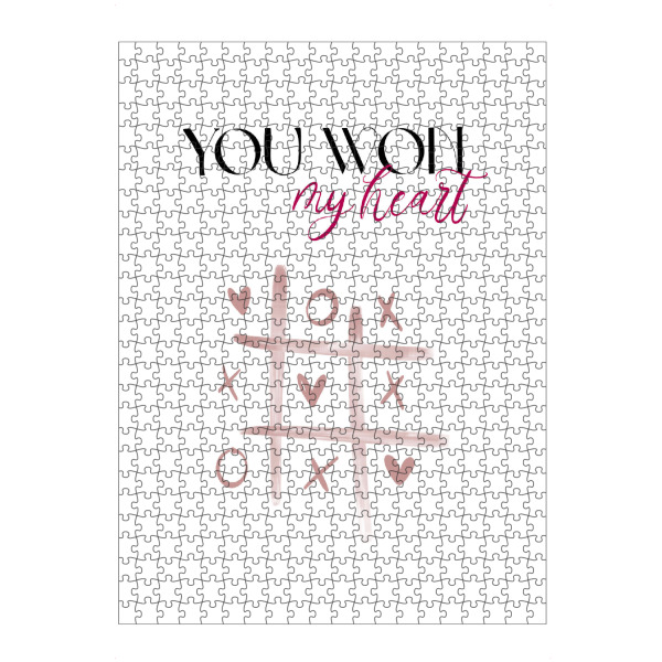 artboxONE Puzzle "You won" artboxONE - Typografie,Liebe