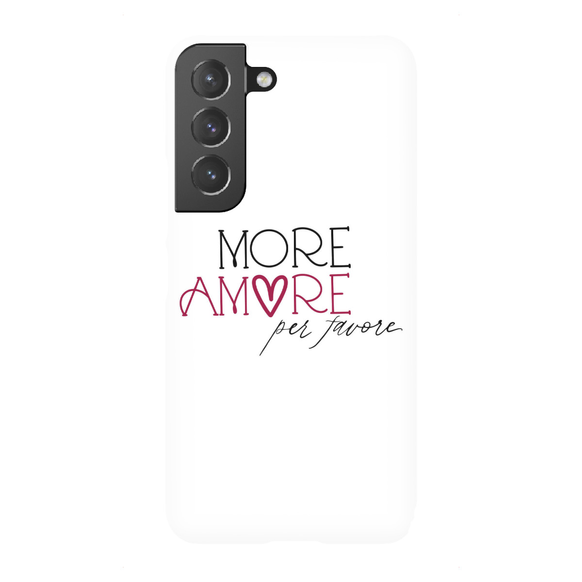 "Lettering"more amore per favore" für Samsung Galaxy - Premium-Case Handyhülle artboxONE