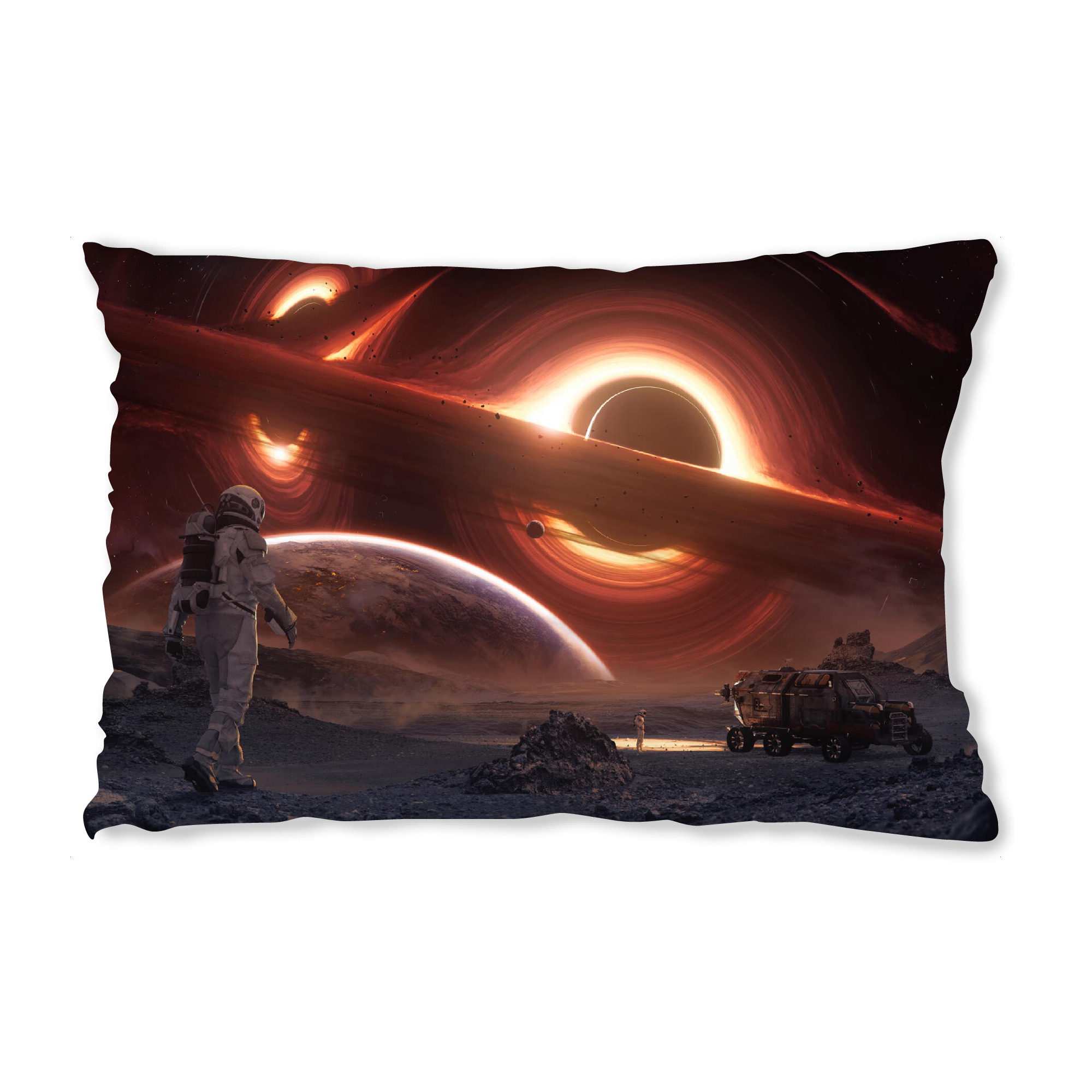 Design-Kissen "Kosmischer Tango" artboxONE - Natur,Fiktion,Für Papa,Männer,Galaxy