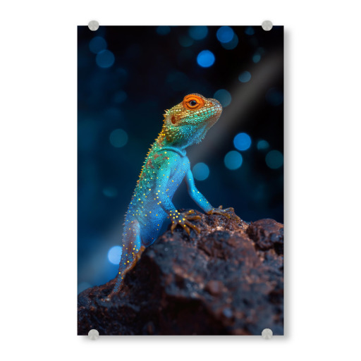 Lizard in neon