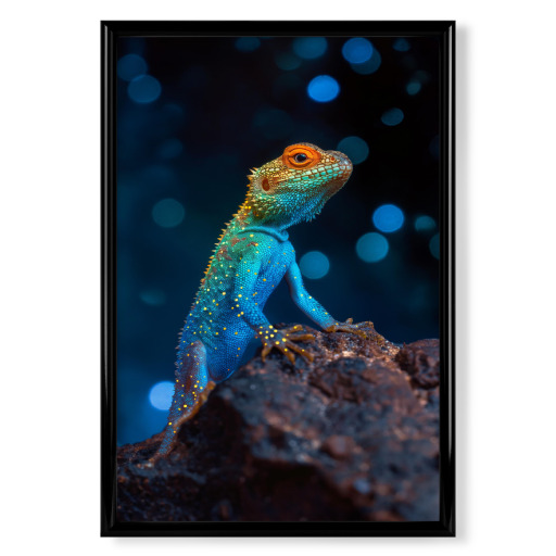 Lizard in neon