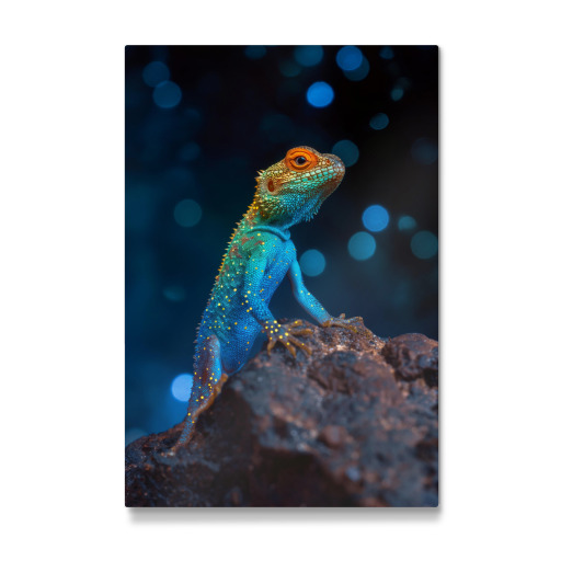 Lizard in neon