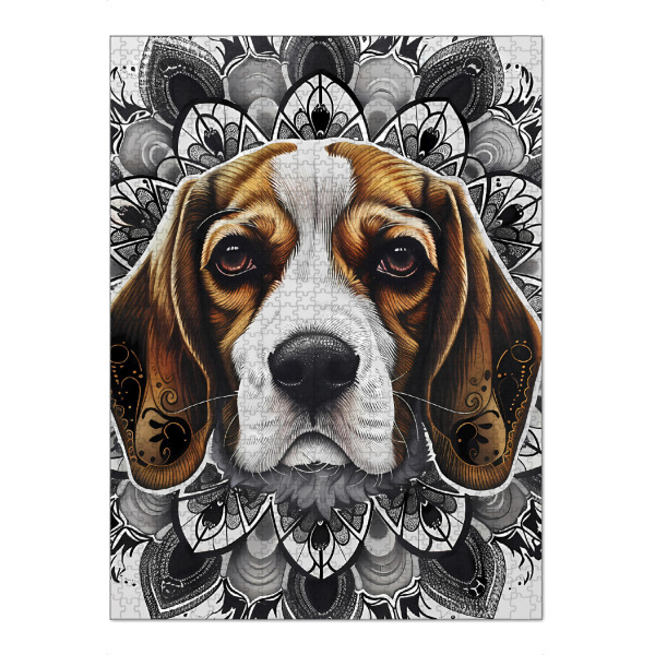 Puzzle Ravensburger "Mandala - Beagle" artboxONE - Natur,Tiere,Abstrakt