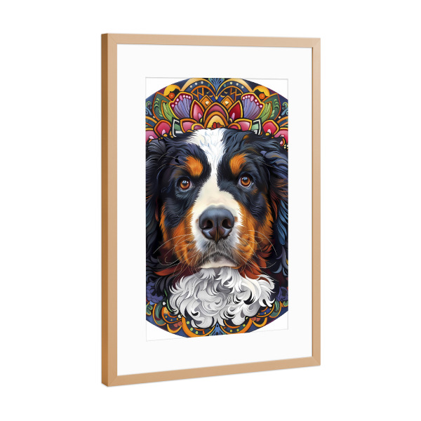 Poster mit Rahmen Kupfer "Mandala - Berner" artboxONE - Natur,Tiere,Abstrakt