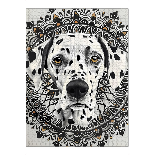 Puzzle Ravensburger "Mandala - Dalmatinerweiß" artboxONE - Natur,Tiere,Abstrakt