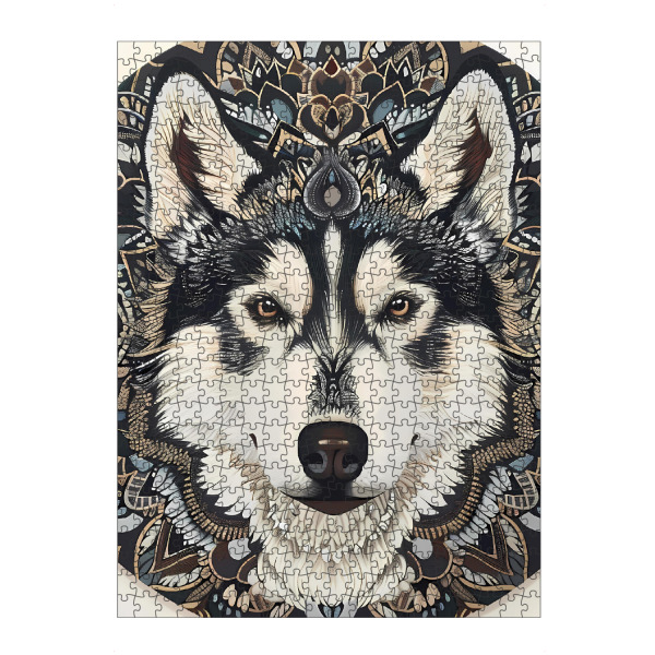 artboxONE Puzzle "Mandala - Husky" artboxONE - Natur,Tiere,Abstrakt