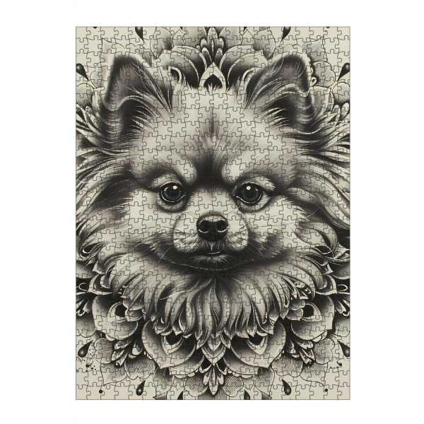 Puzzle Ravensburger "Mandala - Pommersches Schwarzweiß" artboxONE - Natur,Tiere,Abstrakt