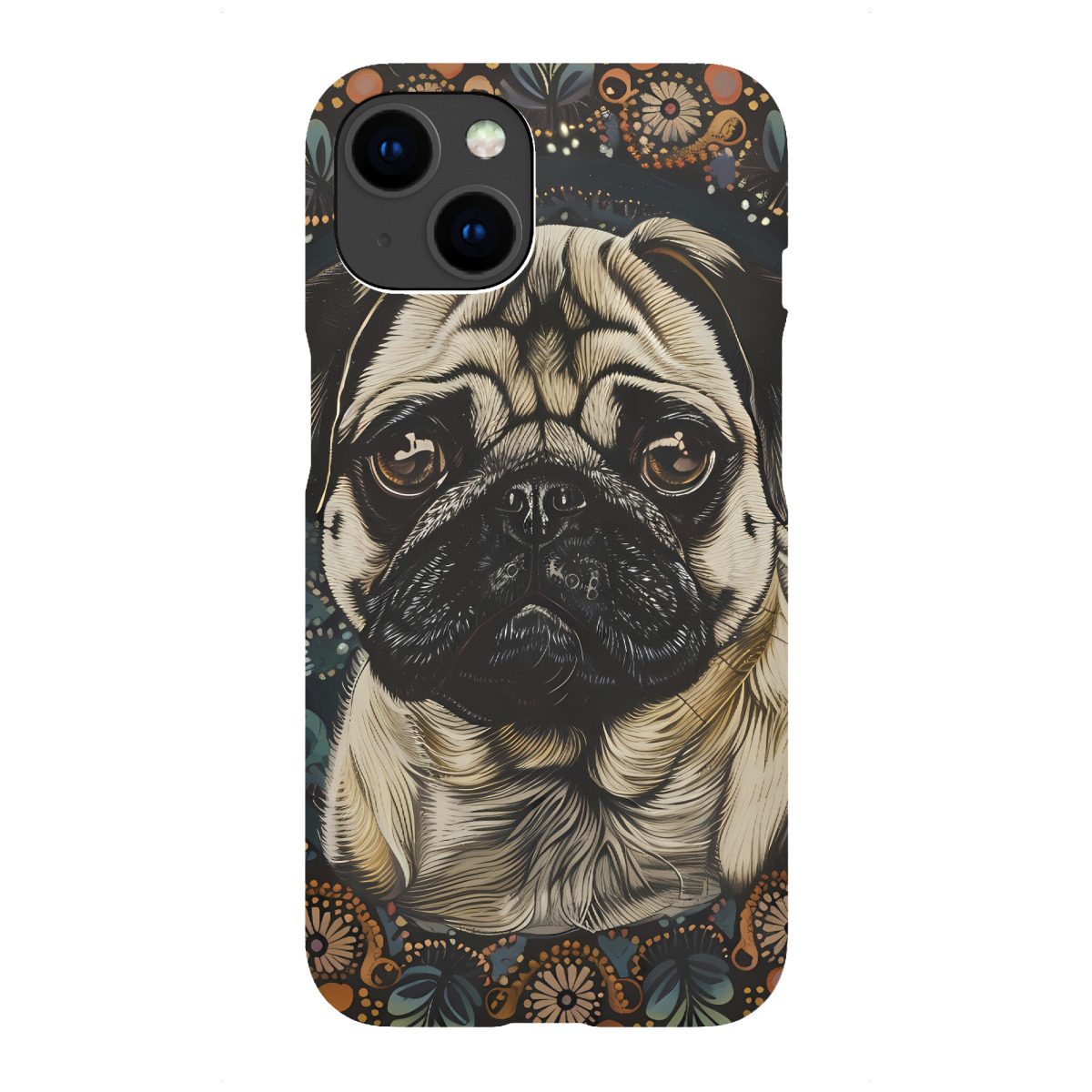 "Mandala - Mops"für iPhone - Premium-Case Handyhülle artboxONE