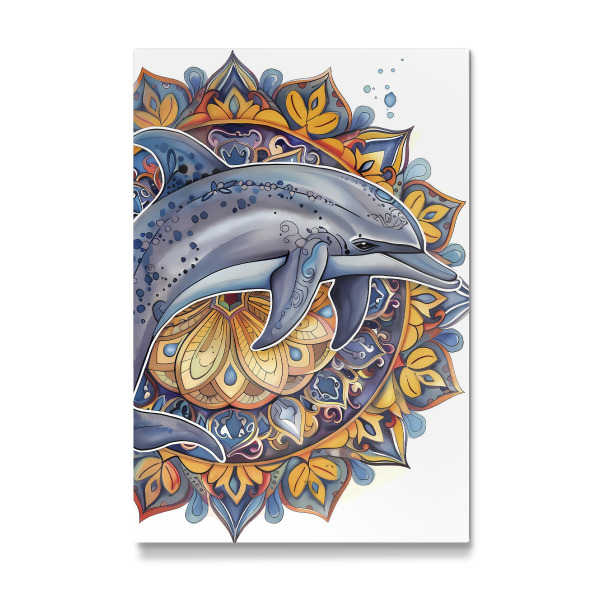 Galerie-Print "Mandala - Delphin" 30x20 cm artboxONE
