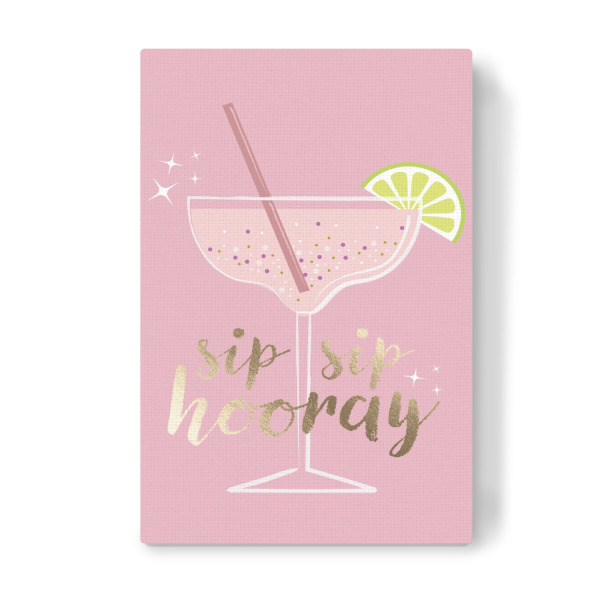 Leinwandbild "Schluck Schluck Hurra" artboxONE - Essen & Trinken / Alkohol