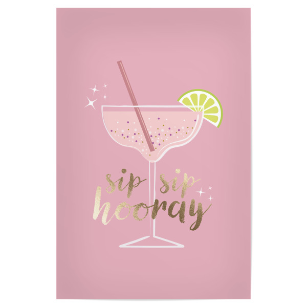 Poster 30x20 cm "Schluck Schluck Hurra" artboxONE - Essen & Trinken / Alkohol