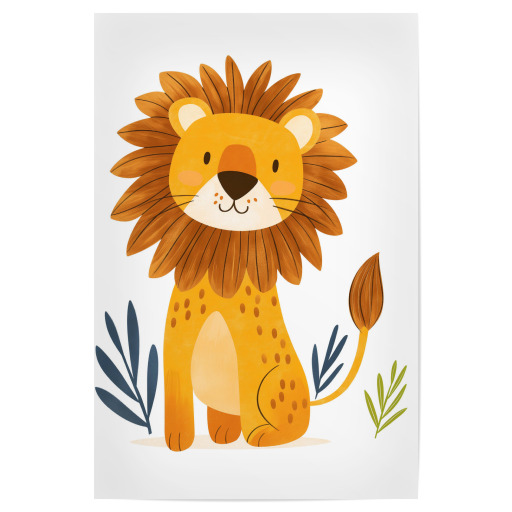 Lion - nursery illustration