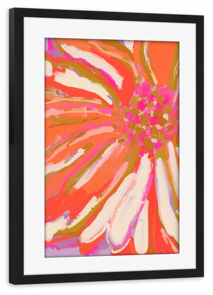Poster mit Rahmen schwarz "Abstraktes Blumen Detail" artboxONE - Floral,Abstrakt,Für Mama