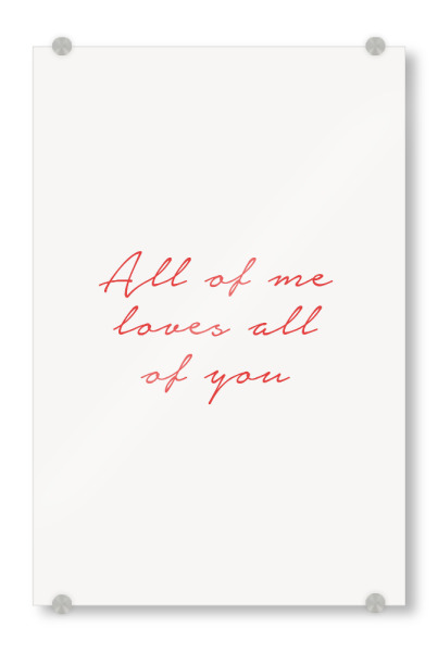 Acrylglasbild "Liebt dich" artboxONE - Typografie,Menschen,Liebe,Für Mama