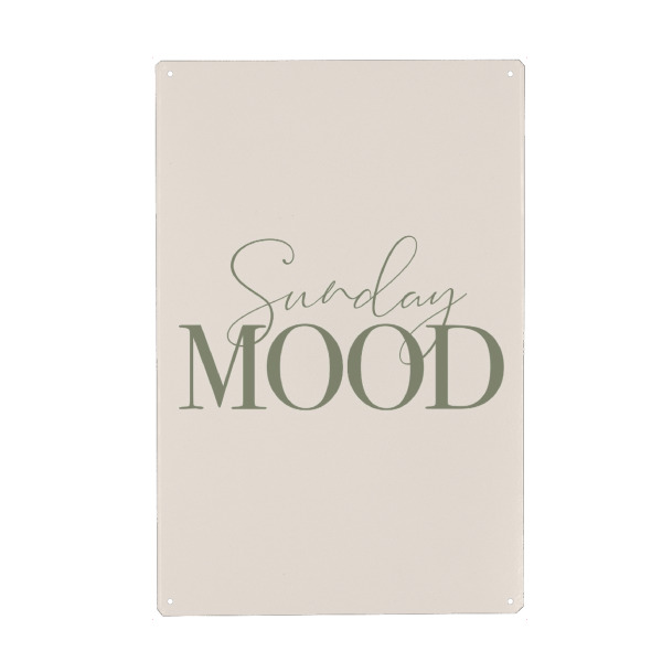 Holzbild "Sonntagsstimmung" artboxONE - Typografie,Natur,Essen & Trinken,Menschen,Festivals - Plakat,Wochenende,Sonntag,Motivation,Menschen,Familie