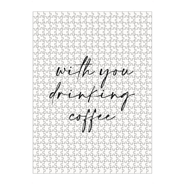 Puzzle Ravensburger "Mit dir" artboxONE - Typografie,Menschen,Liebe,Kartografie,Männer