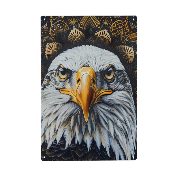 Holzbild "Mandala - Adler" artboxONE - Natur,Tiere,Abstrakt