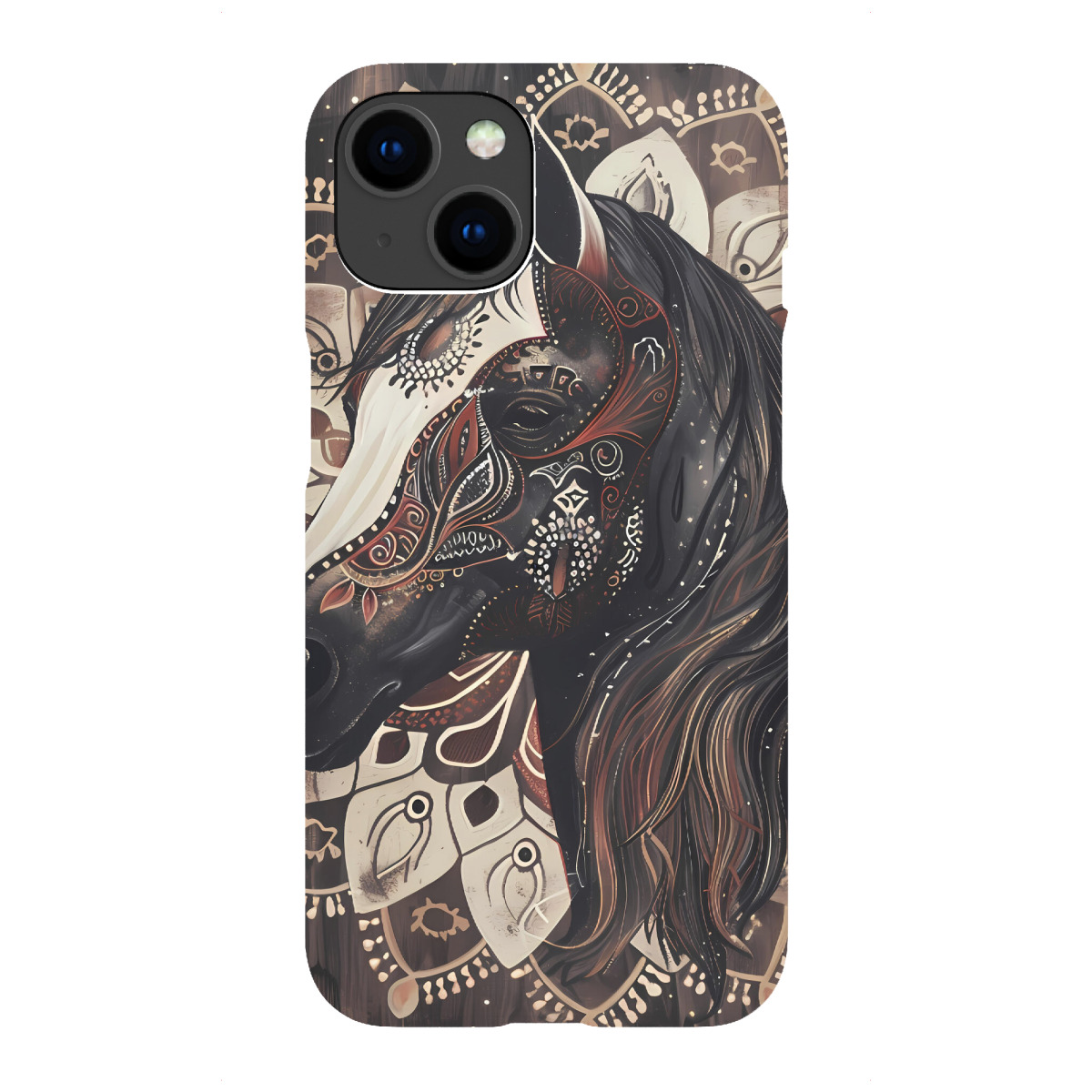 "Mandala - Pferd"für iPhone - Premium-Case Handyhülle artboxONE