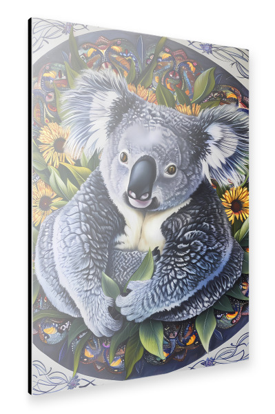 Alu-Dibond "Mandala - Koala" 30x20 cm artboxONE