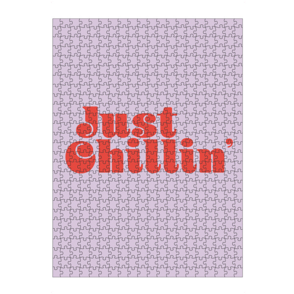 Puzzle Ravensburger "JustChillin" artboxONE - Typografie,Menschen - Motivierendes zitat,Inspirierend,Lustig,Menschen,Entspannen,Typografie