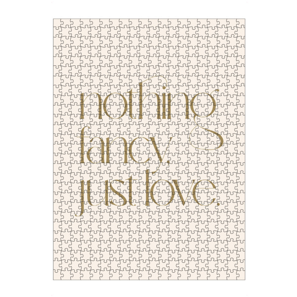 artboxONE Puzzle "Nichts Besonderes" artboxONE - Typografie,Menschen,Liebe,Buchstaben,Buchstaben / L