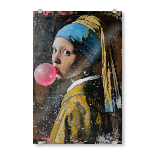 Girl with the chewing gum