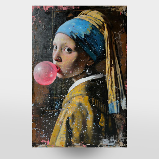Girl with the chewing gum