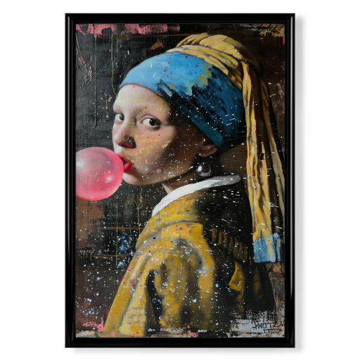 Girl with the chewing gum