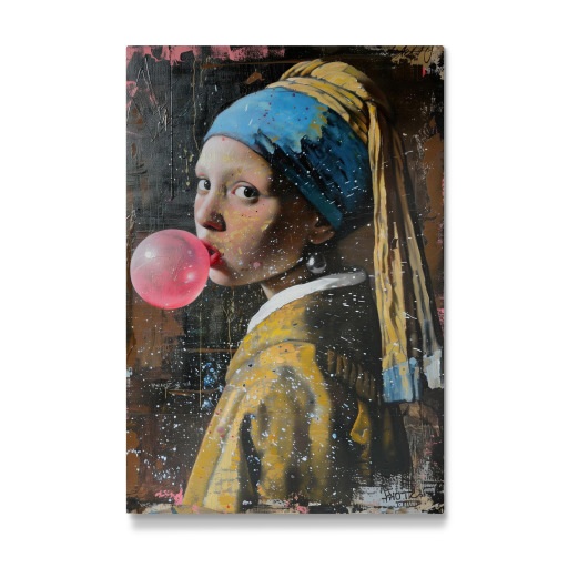 Girl with the chewing gum