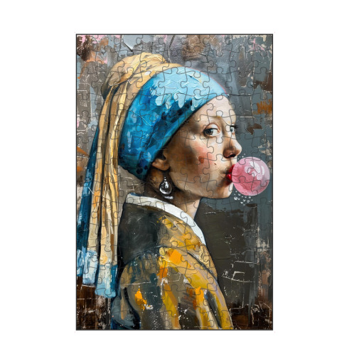 Mädchen und das Kaugummi