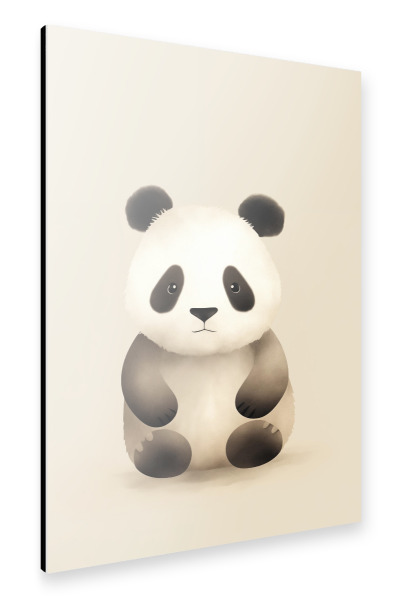 Alu-Dibond "Cartoon Panda" 30x20 cm artboxONE