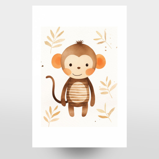 Äffchen - Kinder Illustration