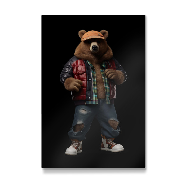 Galerie-Print "Cooler Bär" 30x20 cm artboxONE