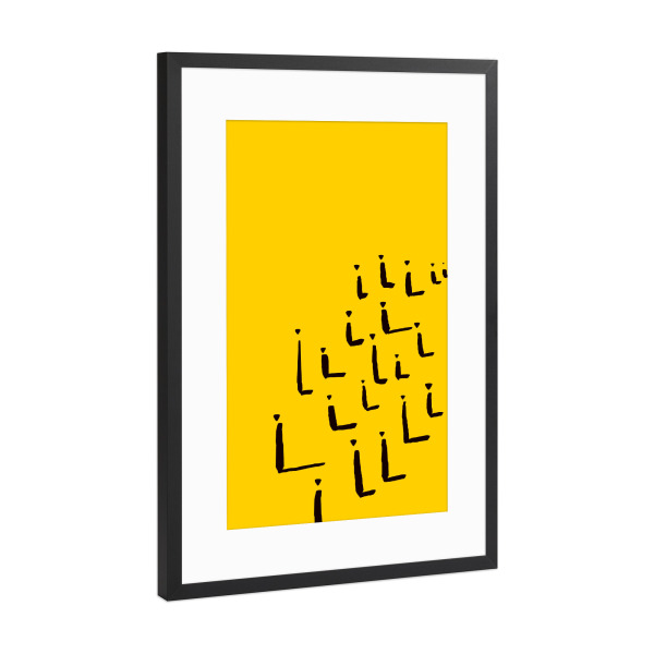 Poster mit Rahmen Schwarz (Metallic) "Religion" artboxONE - Abstrakt