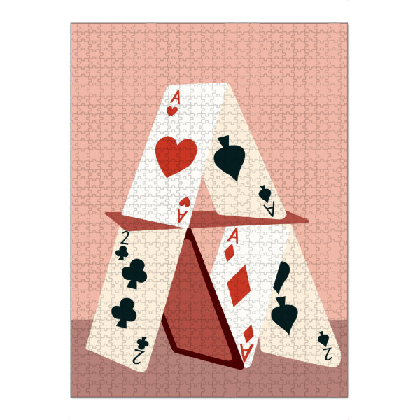 Puzzle Ravensburger "Ein Haus aus Karten" artboxONE - Sport