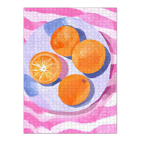 Puzzle Ravensburger "Orangen in Schale" artboxONE - Essen & Trinken / Obst & Gemüse