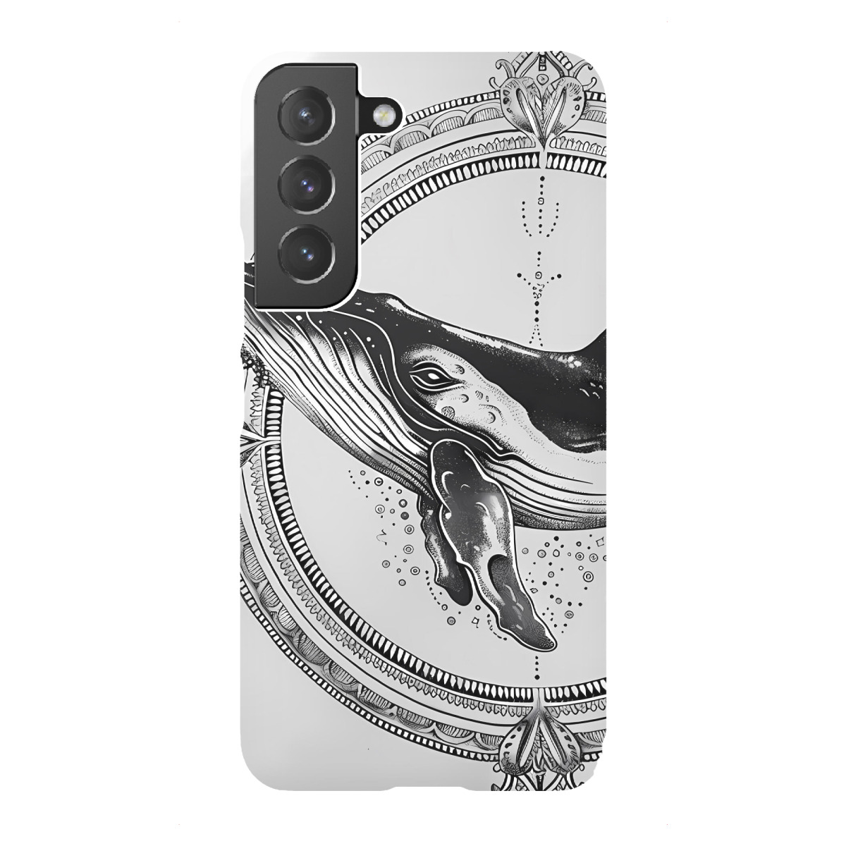 "Mandala - Wal Schwarzweiß"für Samsung Galaxy - Premium-Case Handyhülle artboxONE