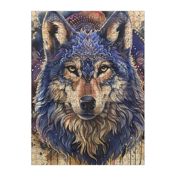 Puzzle Ravensburger "Mandala - Wolf" artboxONE - Natur,Tiere,Abstrakt