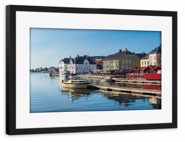 Poster mit Rahmen schwarz "Arendal in Südnorwegen" artboxONE - Städte,Reise,Architektur,Reise / Strand und Meer,Reise / Länder