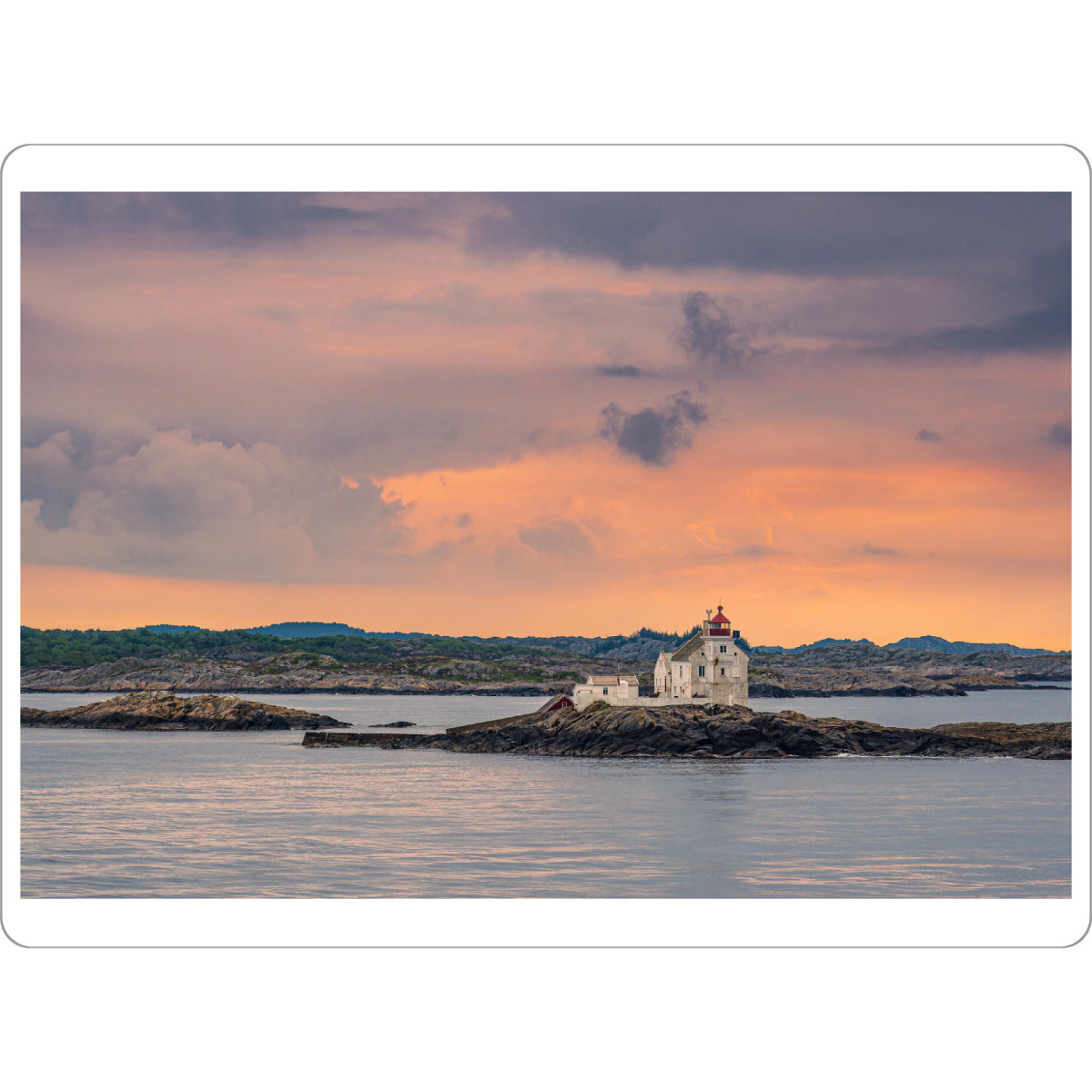 Tischset "Leuchtturm in Norwegen" artboxONE - Natur,Reise,Architektur,Reise / Strand und Meer,Reise / Länder