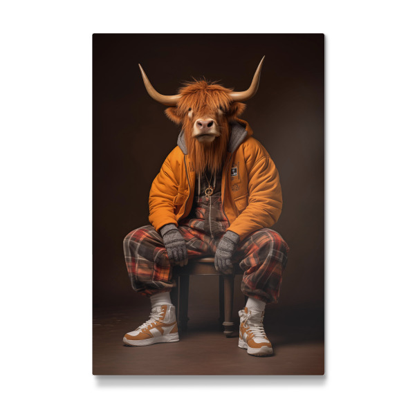 Galerie-Print "Coole Highland cow" 30x20 cm artboxONE